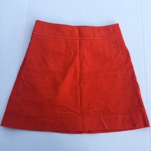 Red J. Crew Skirt